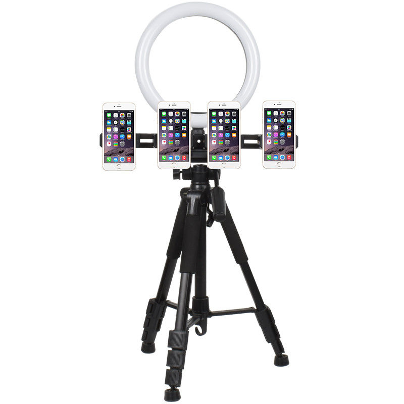 3.34ft Tiktok Desktop Camera Tripod مع 11 بوصة LED Ring Light